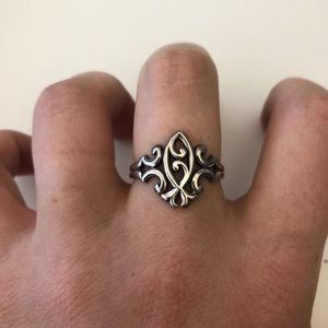 Scrolled Ichthus Ring